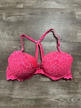 PINK by Victoria’s Secret Hot Pink Date Racerback Bra Size 36B